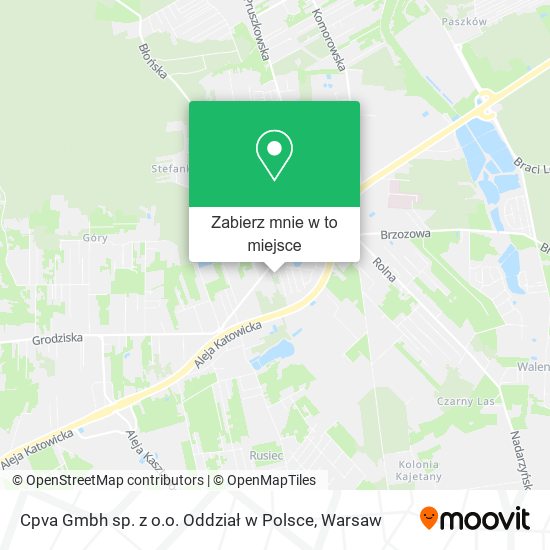 Mapa Cpva Gmbh sp. z o.o. Oddział w Polsce