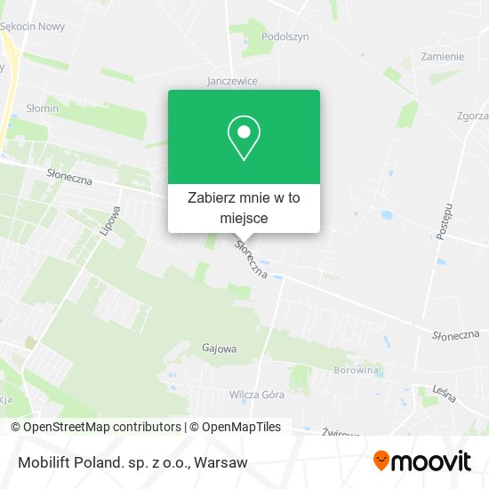 Mapa Mobilift Poland. sp. z o.o.