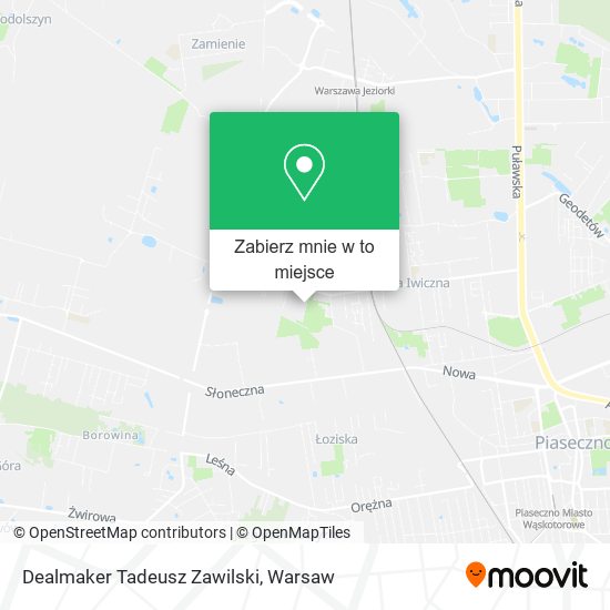 Mapa Dealmaker Tadeusz Zawilski