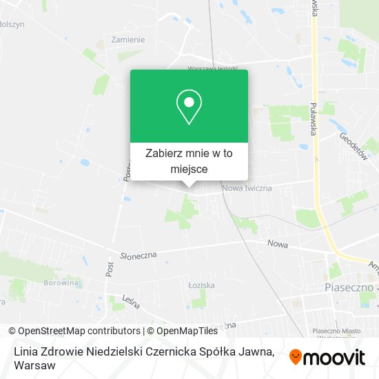 Mapa Linia Zdrowie Niedzielski Czernicka Spółka Jawna