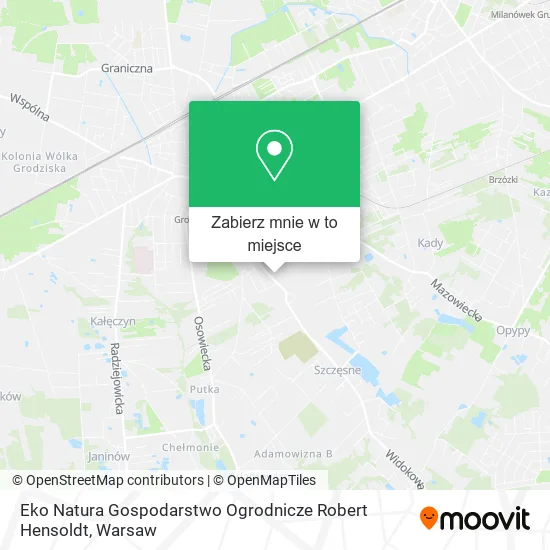 Mapa Eko Natura Gospodarstwo Ogrodnicze Robert Hensoldt