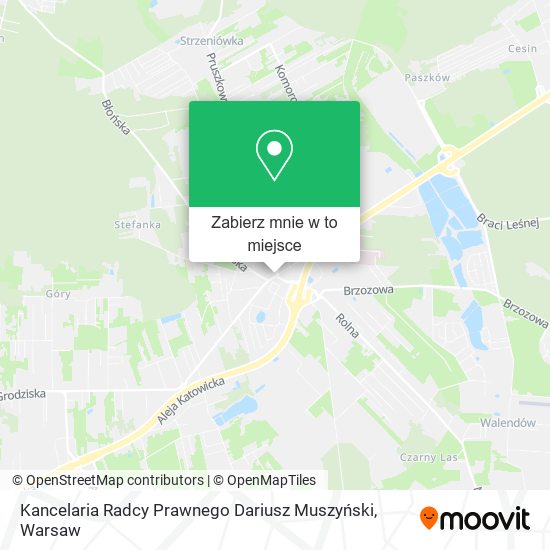 Mapa Kancelaria Radcy Prawnego Dariusz Muszyński