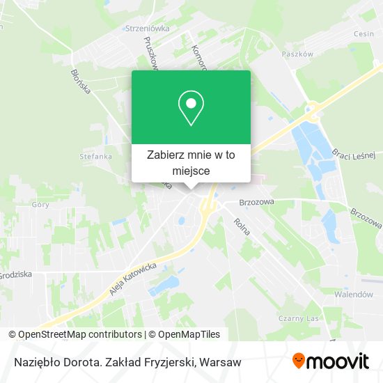 Mapa Naziębło Dorota. Zakład Fryzjerski