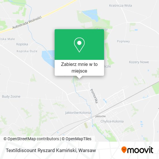 Mapa Textildiscount Ryszard Kamiński