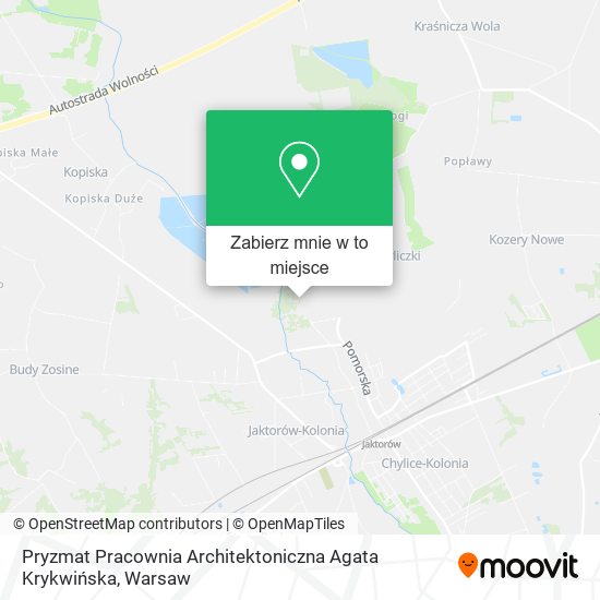 Mapa Pryzmat Pracownia Architektoniczna Agata Krykwińska