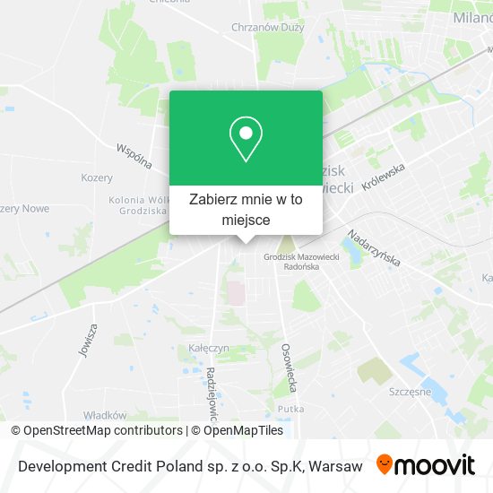 Mapa Development Credit Poland sp. z o.o. Sp.K