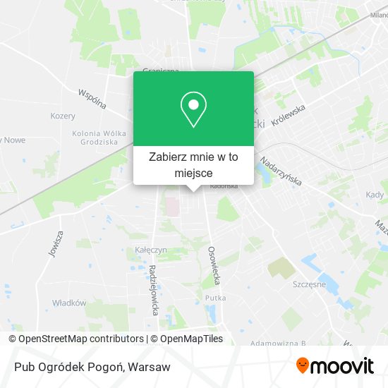 Mapa Pub Ogródek Pogoń