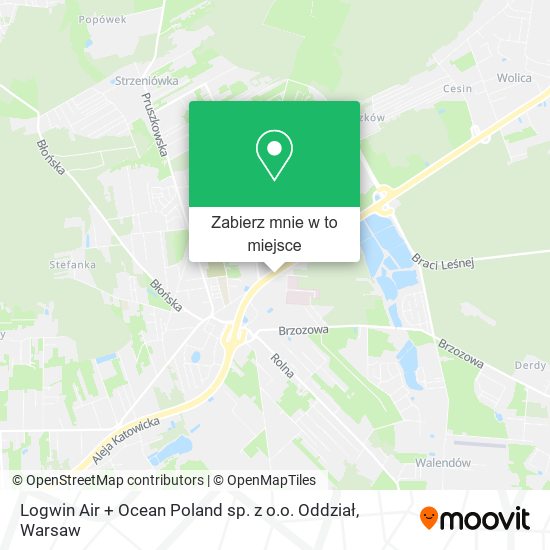 Mapa Logwin Air + Ocean Poland sp. z o.o. Oddział