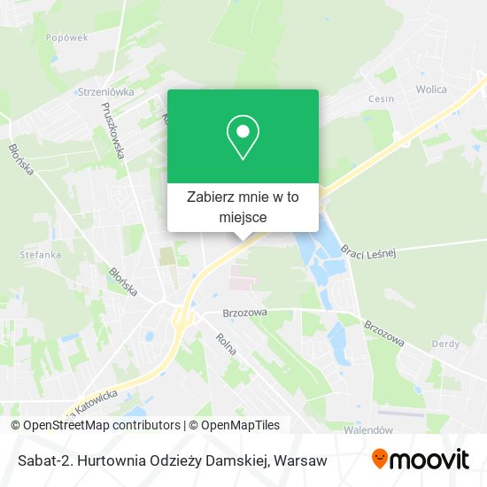 Mapa Sabat-2. Hurtownia Odzieży Damskiej