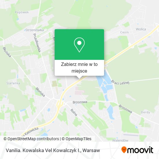 Mapa Vanilia. Kowalska Vel Kowalczyk I.