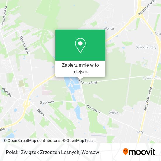 Mapa Polski Związek Zrzeszeń Leśnych