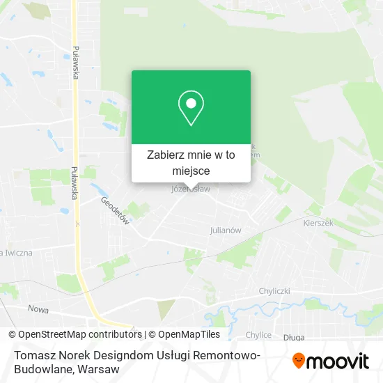 Mapa Tomasz Norek Designdom Usługi Remontowo-Budowlane