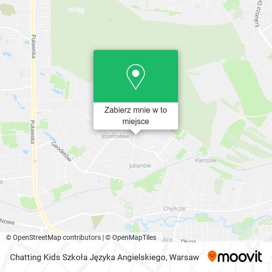 Mapa Chatting Kids Szkoła Języka Angielskiego