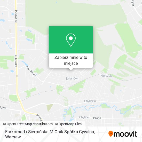 Mapa Farkomed i Sierpińska M Osik Spółka Cywilna