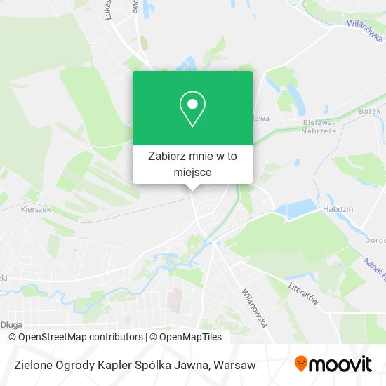 Mapa Zielone Ogrody Kapler Spólka Jawna