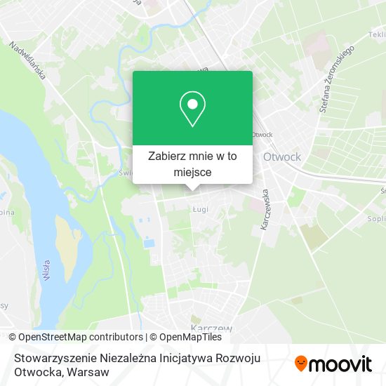 Mapa Stowarzyszenie Niezależna Inicjatywa Rozwoju Otwocka