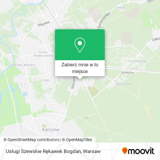 Mapa Usługi Szewskie Rękawek Bogdan