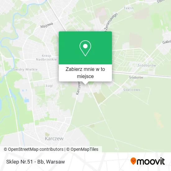Mapa Sklep Nr.51 - Bb