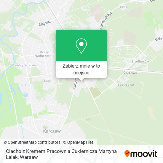 Mapa Ciacho z Kremem Pracownia Cukiernicza Martyna Lalak