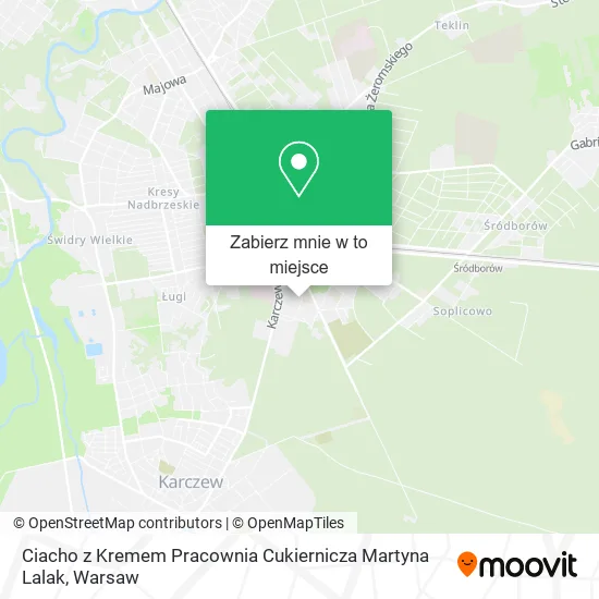 Mapa Ciacho z Kremem Pracownia Cukiernicza Martyna Lalak