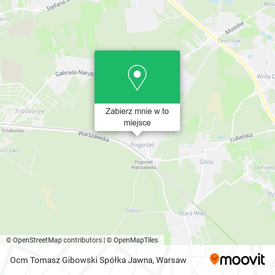 Mapa Ocm Tomasz Gibowski Spółka Jawna