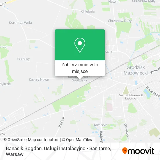 Mapa Banasik Bogdan. Usługi Instalacyjno - Sanitarne