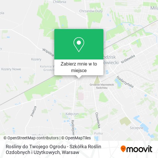 Mapa Rośliny do Twojego Ogrodu - Szkółka Roślin Ozdobnych i Użytkowych