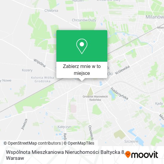 Mapa Wspólnota Mieszkaniowa Nieruchomości Bałtycka 8