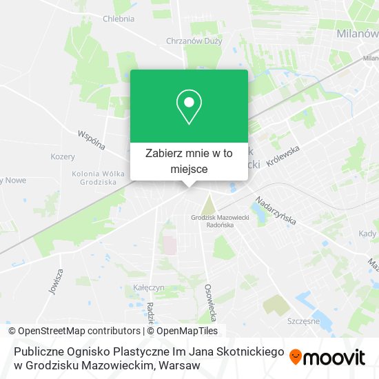 Mapa Publiczne Ognisko Plastyczne Im Jana Skotnickiego w Grodzisku Mazowieckim