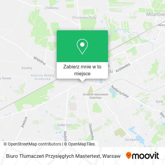 Mapa Biuro Tłumaczeń Przysięgłych Mastertext