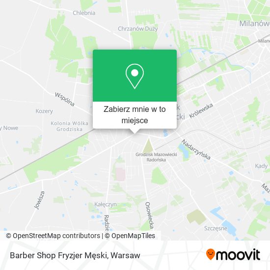 Mapa Barber Shop Fryzjer Męski