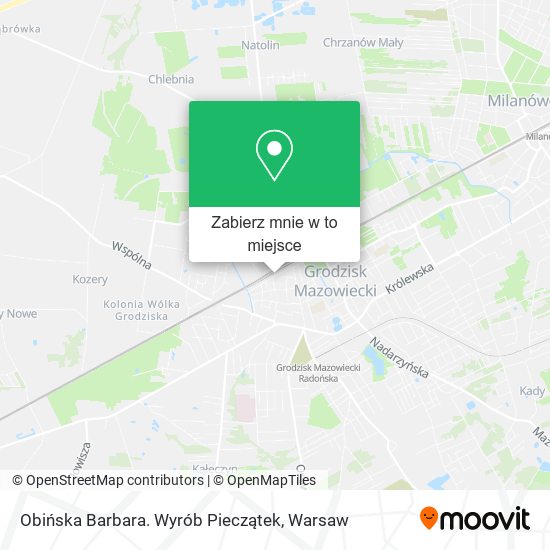 Mapa Obińska Barbara. Wyrób Pieczątek