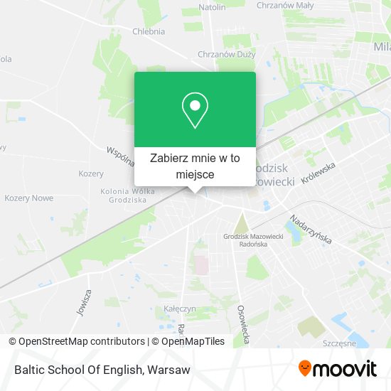 Mapa Baltic School Of English