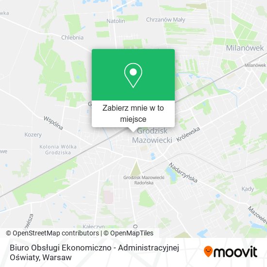 Mapa Biuro Obsługi Ekonomiczno - Administracyjnej Oświaty