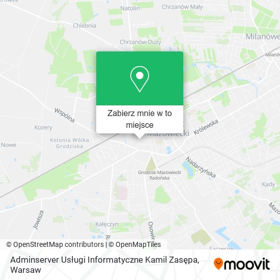 Mapa Adminserver Usługi Informatyczne Kamil Zasępa