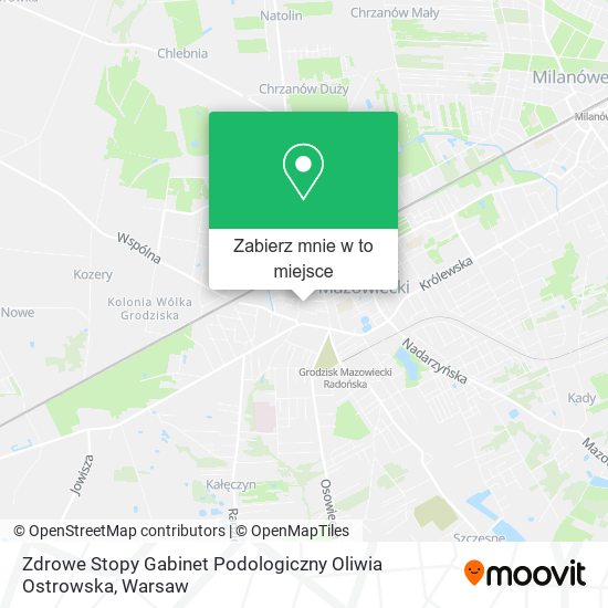 Mapa Zdrowe Stopy Gabinet Podologiczny Oliwia Ostrowska