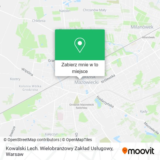 Mapa Kowalski Lech. Wielobranżowy Zakład Usługowy