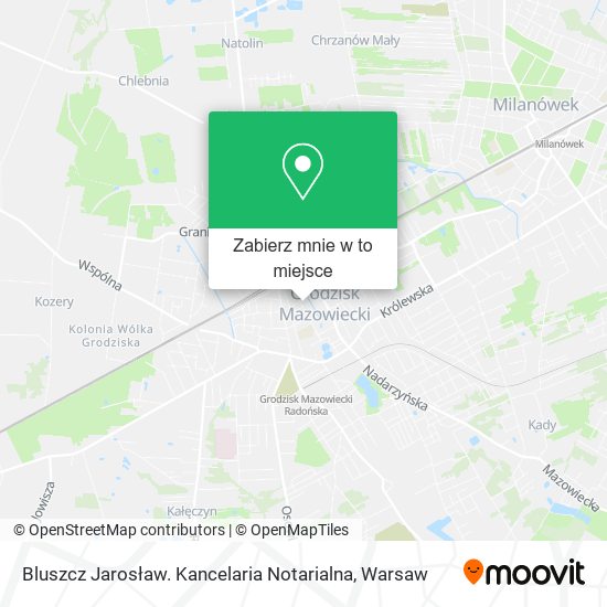 Mapa Bluszcz Jarosław. Kancelaria Notarialna