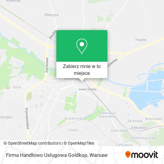 Mapa Firma Handlowo Usługowa Goldkop