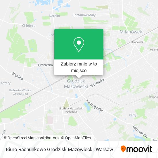 Mapa Biuro Rachunkowe Grodzisk Mazowiecki