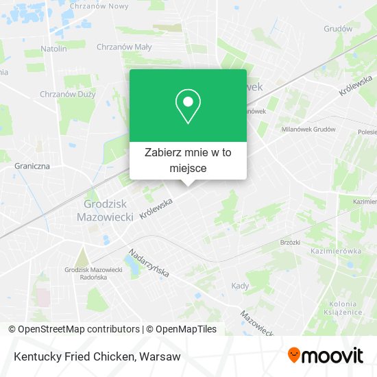 Mapa Kentucky Fried Chicken