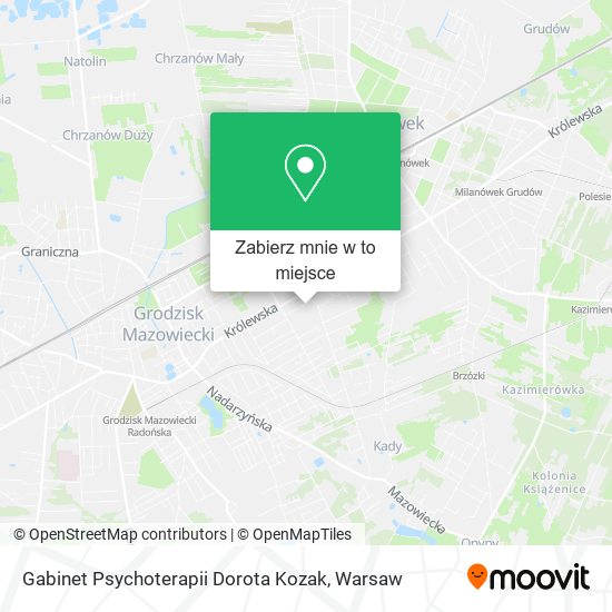 Mapa Gabinet Psychoterapii Dorota Kozak