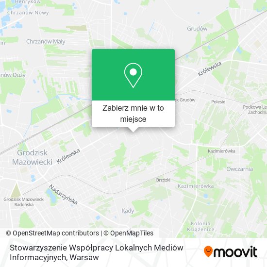 Mapa Stowarzyszenie Współpracy Lokalnych Mediów Informacyjnych