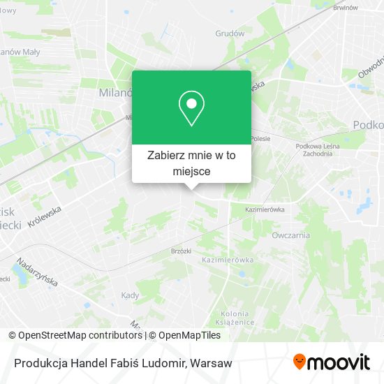 Mapa Produkcja Handel Fabiś Ludomir