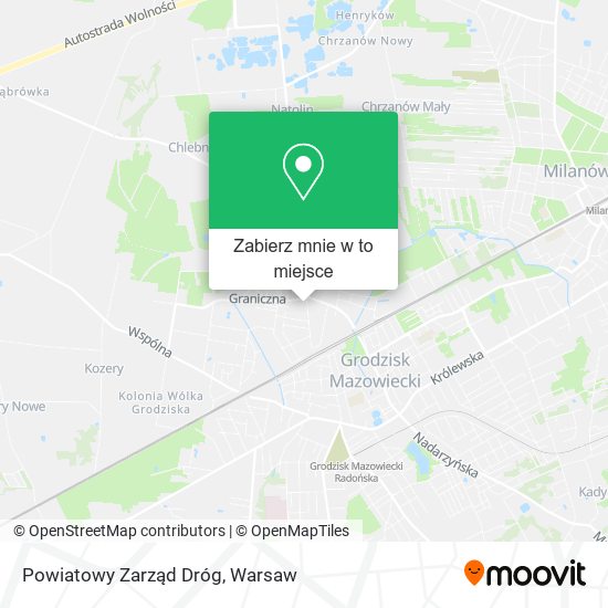 Mapa Powiatowy Zarząd Dróg