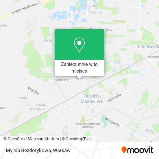 Mapa Myjnia Bezdotykowa