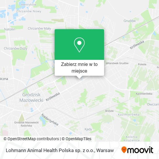 Mapa Lohmann Animal Health Polska sp. z o.o.