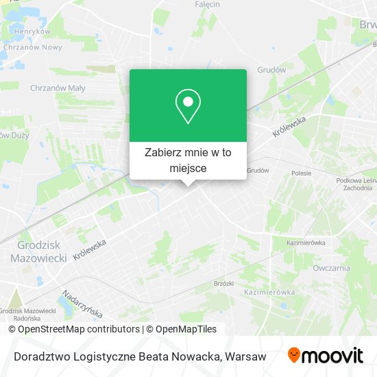 Mapa Doradztwo Logistyczne Beata Nowacka