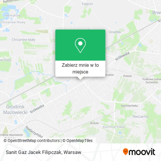 Mapa Sanit Gaz Jacek Filipczak