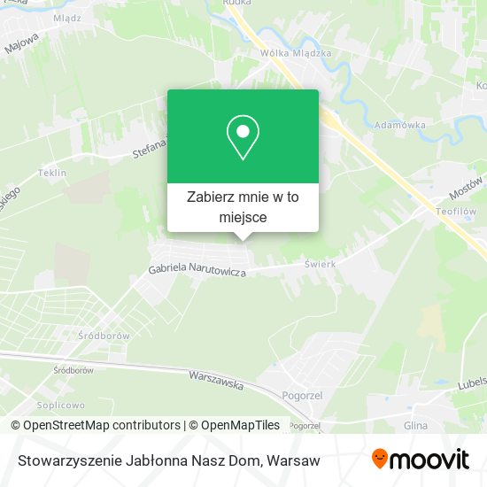 Mapa Stowarzyszenie Jabłonna Nasz Dom